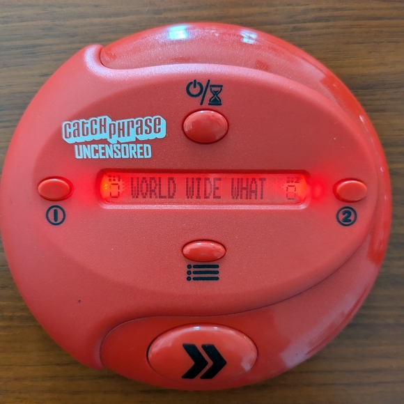Catch Phrase Uncensored Adult Red Electronic Handheld Party Game Pre Owned - Picture 2 of 3